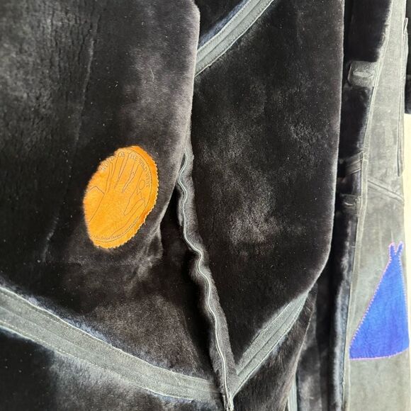 Gorgeous Vintage Handmade Artisan Shearling Maxi Coat - Picture 9 of 16